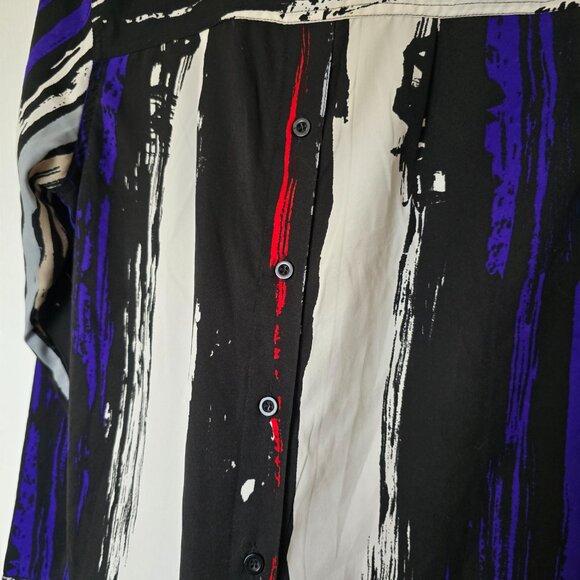 Abstract artsy colorful blouse - Picture 5 of 5